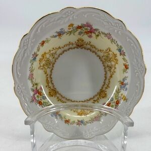 Noritake Japan Vintage 1933 Chablis Porcelain 22K Gold Bonded Fruit/Dessert Bowl